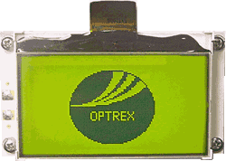 Kyocera Display (Optrex) F-51553 128x64 Yellow/Green LCD