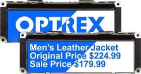 Kyocera Display (Optrex) 240x64 F-51405GNB-LW-ANN Monochrome Graphic LCDs