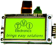 Kyocera Display (Optrex) 128x64 touch screen LCD keypad green